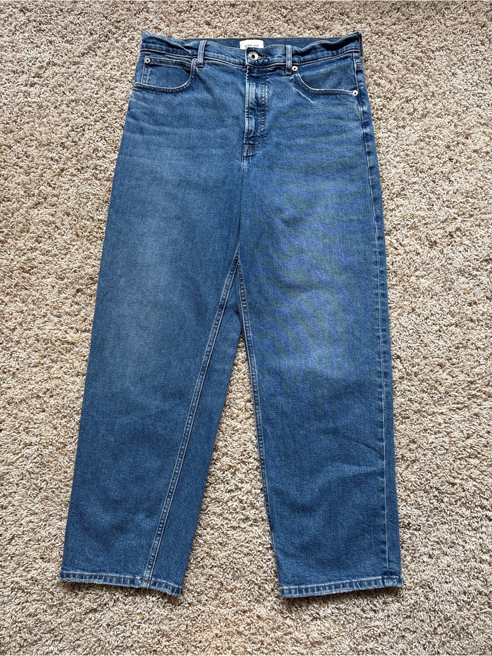 Everlane The Way High Jeans Size 31 Long Organic Cotton High Rise Straight